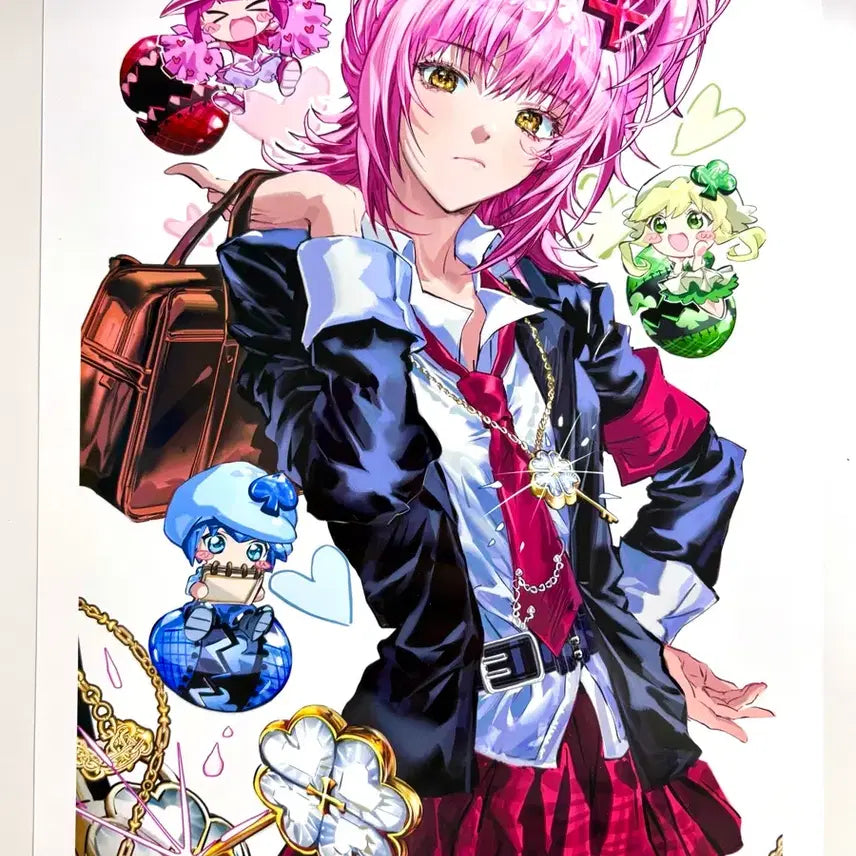 [BUNJANG] Character Calling Charat (Kamichama Karin) Yeon-neul A4 Poster / <원가0.4> 캐릭캐릭체인지 연늘님 A4 포스터 아무 특전 피규어