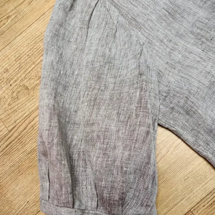 [BUNJANG] Linen Puff Sleeve Shirt / 린넨 퍼프 소매 셔츠