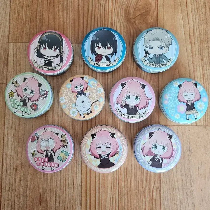 [BUNJANG] Spy x Family Petit Can Badge Bundle Set (10 Types) / spy family 쁘띠캔10종일괄