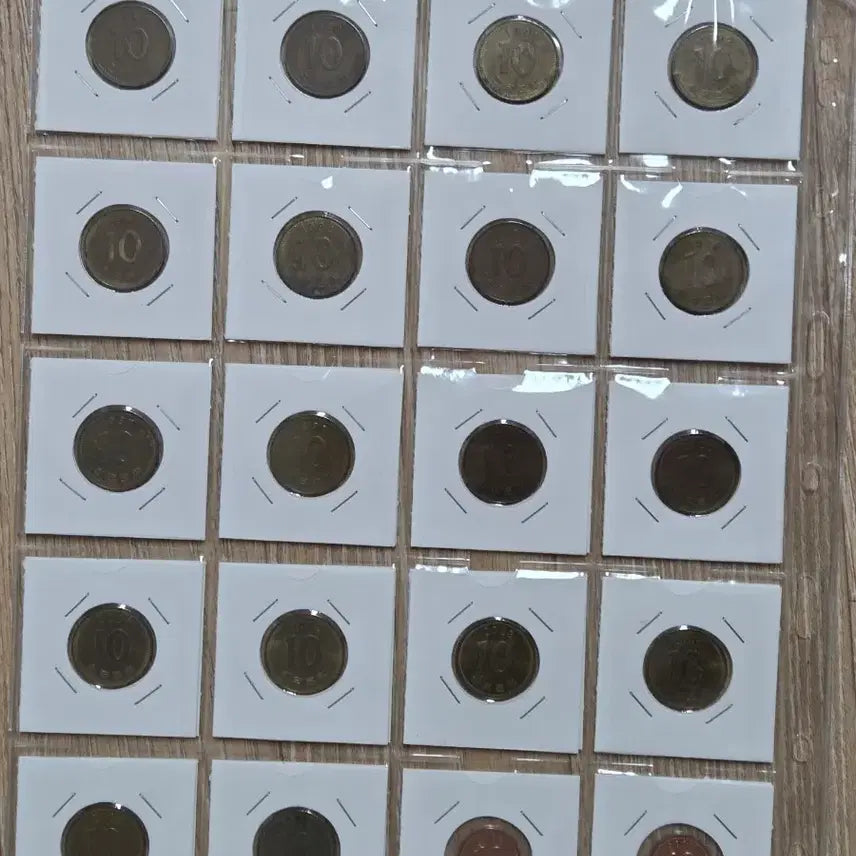 [BUNJANG] 10 Won Coin Album Storage Case / 10원 줄세우기 엘범보관 케이스 사용제