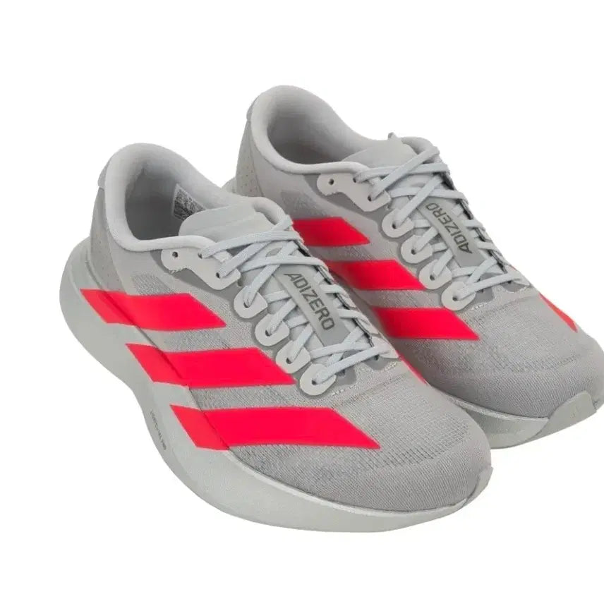 [BUNJANG] Adidas Adizero EVO SL Silver Metallic Lucid Red Running Shoes / 아디다스 아디제로 EVO SL 실버 메탈릭 루시드 레드