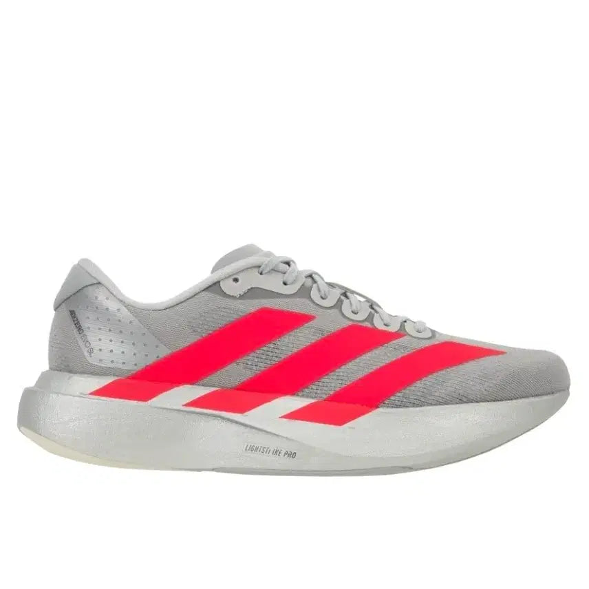 [BUNJANG] Adidas Adizero EVO SL Silver Metallic Lucid Red Running Shoes / 아디다스 아디제로 EVO SL 실버 메탈릭 루시드 레드