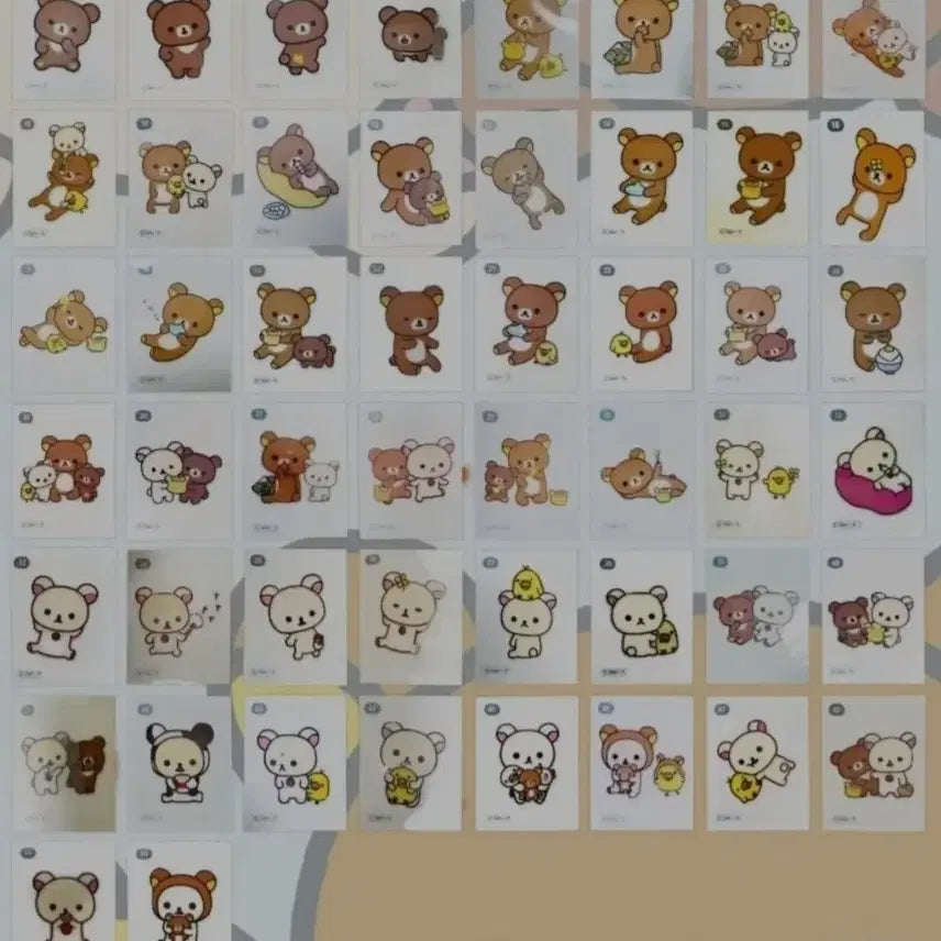 [BUNJANG] Rilakkuma Stickers for Mejiroshi and Squirtle Firefighter / 교환)리락쿠마 띠부씰로 메지루시 꼬부기소방대 구해봐요