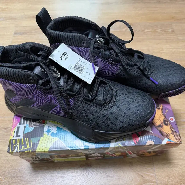 [BUNJANG] Adidas Dame 5 Black Panther Basketball Shoes / 아디다스 데임5 블랙팬서