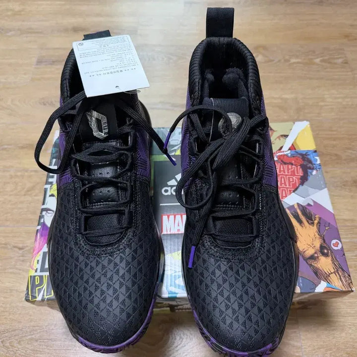 [BUNJANG] Adidas Dame 5 Black Panther Basketball Shoes / 아디다스 데임5 블랙팬서