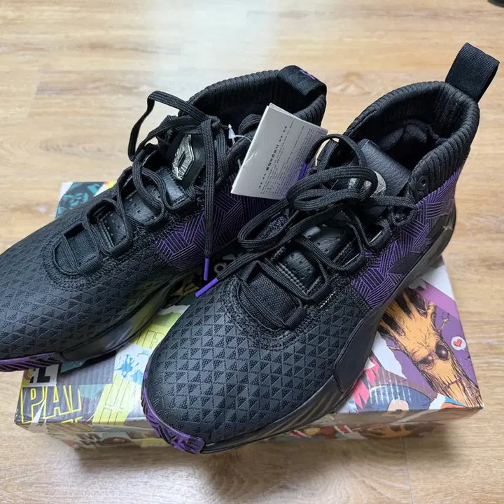 [BUNJANG] Adidas Dame 5 Black Panther Basketball Shoes / 아디다스 데임5 블랙팬서
