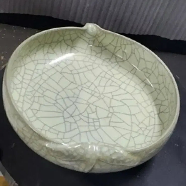 [BUNJANG] Song Yeo Yeo Cracked Ice Pattern Bowl, Chinese Antique Porcelain / 송 여요 빙렬문 도형 수반 대반 중국도자기 골동품 미술품 수집품