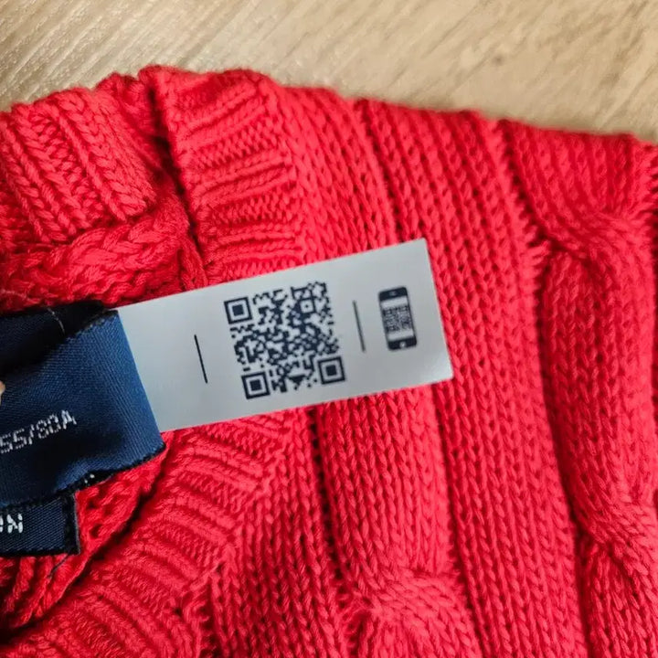 [BUNJANG] Polo Ralph Lauren Red Cable Knit Short Sleeve Top XS / 폴로 랄프로렌 레드 케이블 니트 반팔 새상품xs