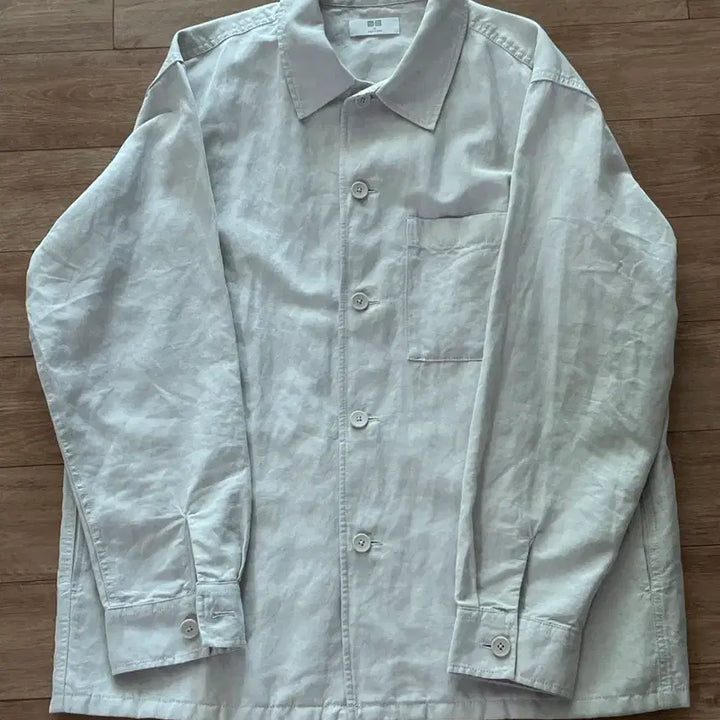 [BUNJANG] Uniqlo Cotton Linen Shirt Jacket / 유니클로 코튼리넨셔츠자켓