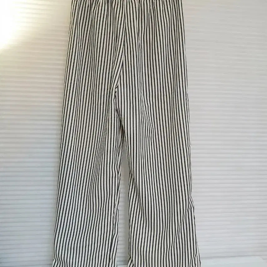 [SOLD OUT] 2장미착용(2627)세상편한 스트라이프 밴딩 와이드바지