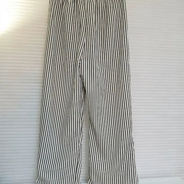 [SOLD OUT] 2장미착용(2627)세상편한 스트라이프 밴딩 와이드바지