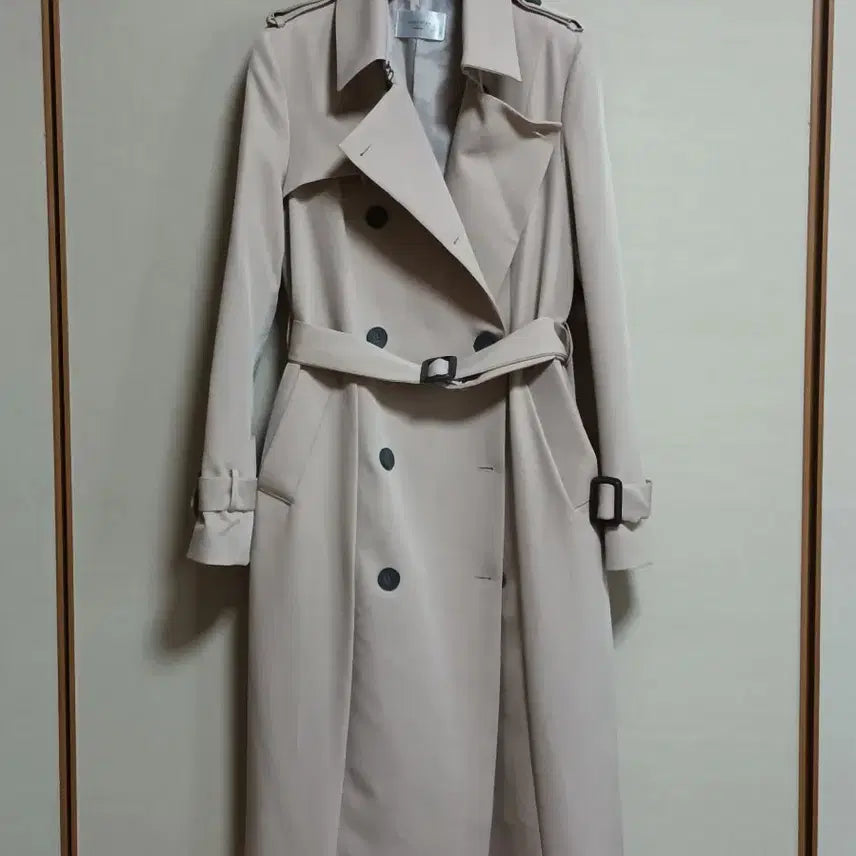 [SOLD OUT] 새옷수준)나나살롱 베이지 트렌치 롱 코트