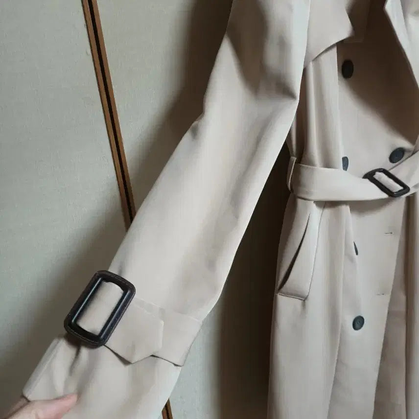[SOLD OUT] 새옷수준)나나살롱 베이지 트렌치 롱 코트