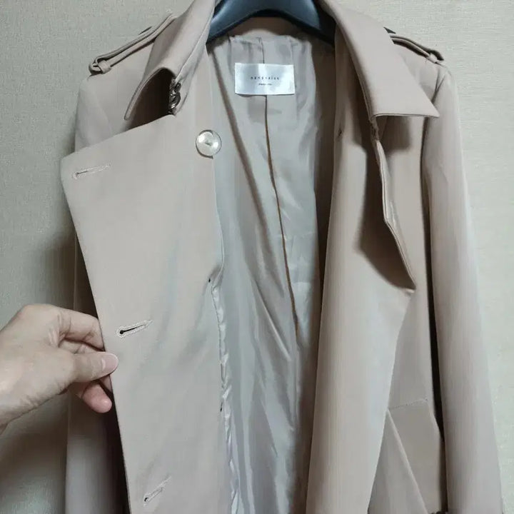 [SOLD OUT] 새옷수준)나나살롱 베이지 트렌치 롱 코트