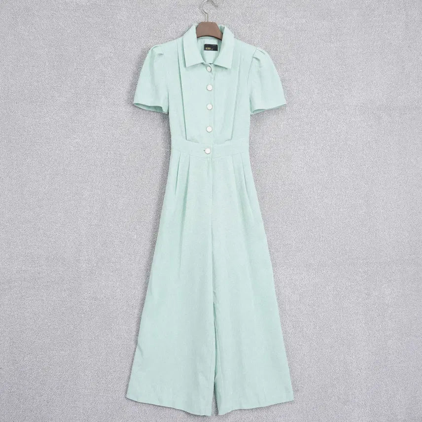 [SOLD OUT] 딘트 DINT 고퀄 트위드 반팔 점프수트 55size