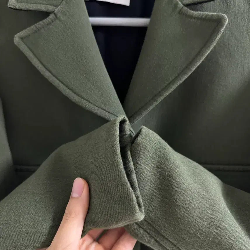 [BUNJANG] Sandro Khaki Crop Jacket / 산드로 카키색 크롭 자켓