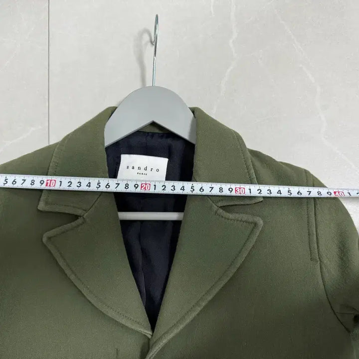 [BUNJANG] Sandro Khaki Crop Jacket / 산드로 카키색 크롭 자켓