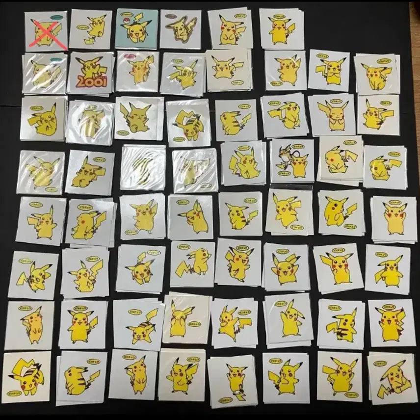 [BUNJANG] Pokemon Pikachu Tteokkkabbi Seal / 포켓몬스터 피카츄 띠부띠부씰, 일판 포켓몬 띠부씰, 피카츄 띠부씰