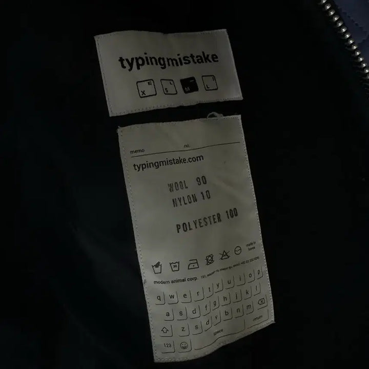 [BUNJANG] Typingmistake Navy Blouson Jacket (M) / 타이핑미스테이크 네이비 블루종 M사이즈