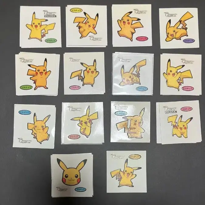 [BUNJANG] Pokemon Movie Stickers - Pikachu Collection / 일판 포켓몬 띠부띠부씰, 무비씰 피카츄 극장판 피카츄 모음 판매해요