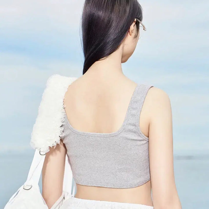 [BUNJANG] LCDC TM V-Neck Bustier Bra Top / LCDC 엘씨디씨 티엠 뷔스티에 디테일 브라 탑