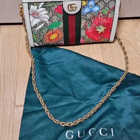 [BUNJANG] Gucci Ophidia Flora Chain Shoulder Bag / 구찌  오피디아GG 체인백 플로라 숄더백
