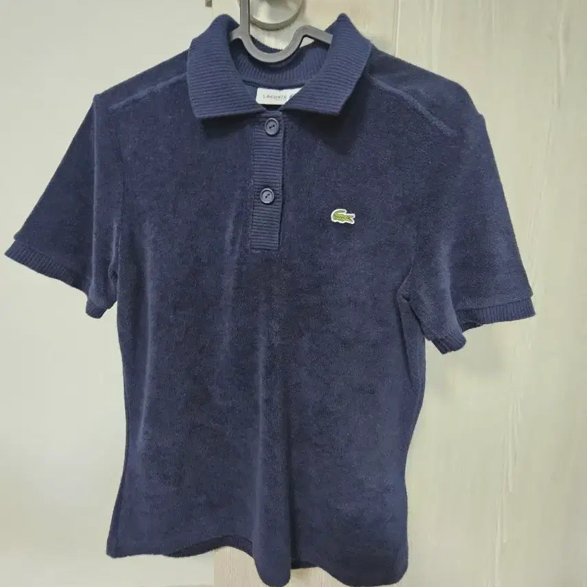 [SOLD OUT] 라코스테 네이비 테리반팔 카라 티셔츠