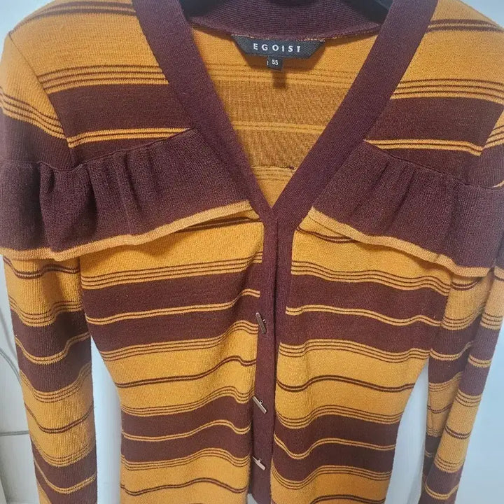 [BUNJANG] Egoist Striped Cardigan 55 Size / 에고이스트 스트라이프 가디건 55 사이즈