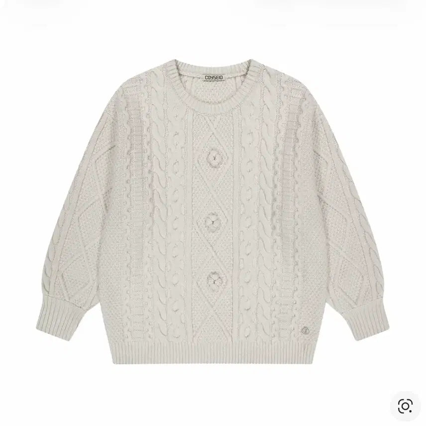 [BUNJANG] Koiseio Pompom Knit Ivory / 코이세이오 폼폼 니트 아이보리