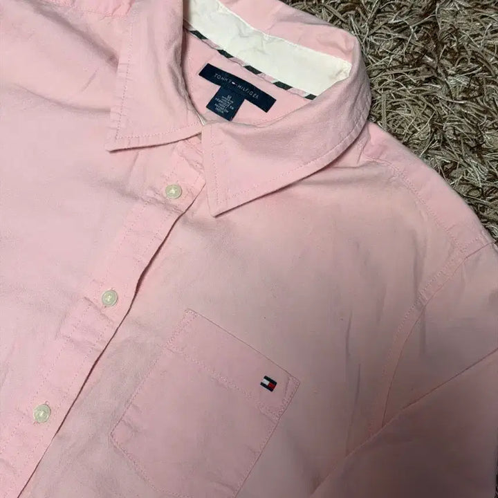 [BUNJANG] Tommy Hilfiger Pink Shirt / 타미힐피거 핑크 셔츠 남방