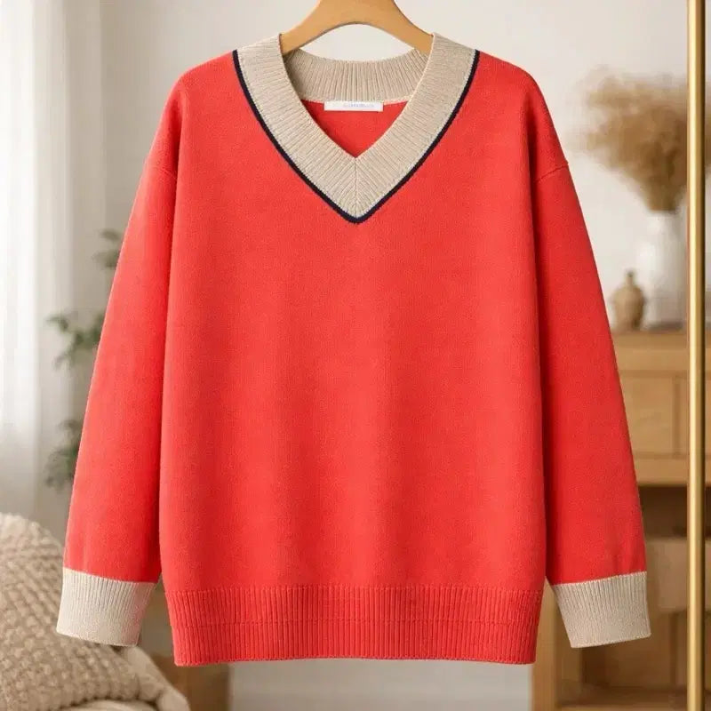 [BUNJANG] Olive des Olive Orange Knit T-Shirt / 올리브데올리브 오렌지 니트 티 556677 정도