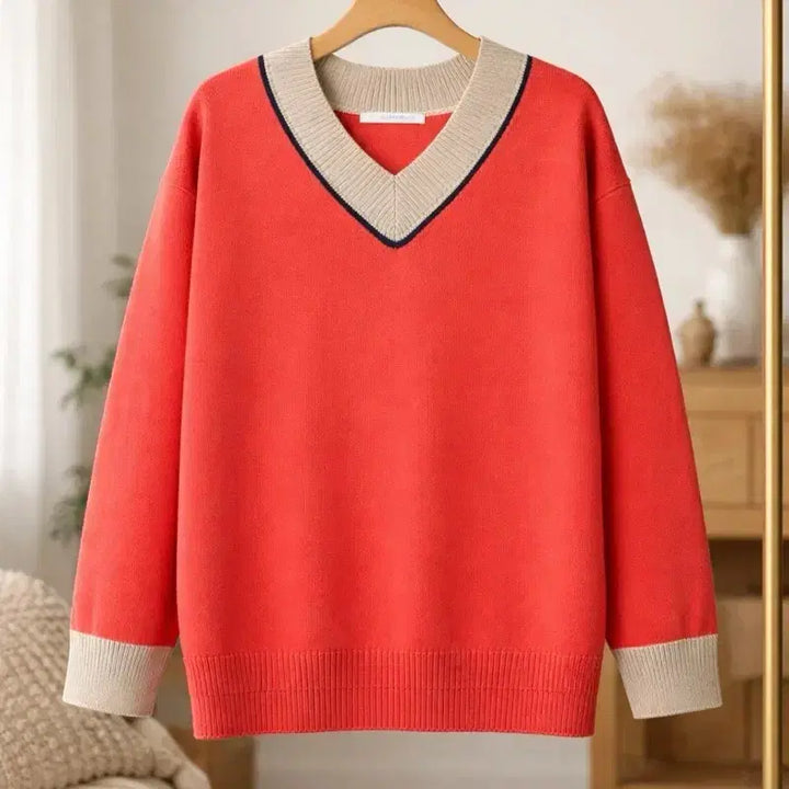 [BUNJANG] Olive des Olive Orange Knit T-Shirt / 올리브데올리브 오렌지 니트 티 556677 정도