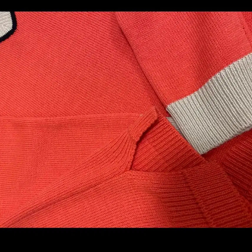 [BUNJANG] Olive des Olive Orange Knit T-Shirt / 올리브데올리브 오렌지 니트 티 556677 정도