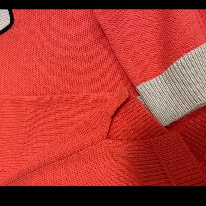 [BUNJANG] Olive des Olive Orange Knit T-Shirt / 올리브데올리브 오렌지 니트 티 556677 정도