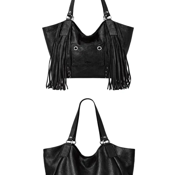 [BUNJANG] Lettery Tassel Shoulder Bag / 레터리 테슬 숄더백