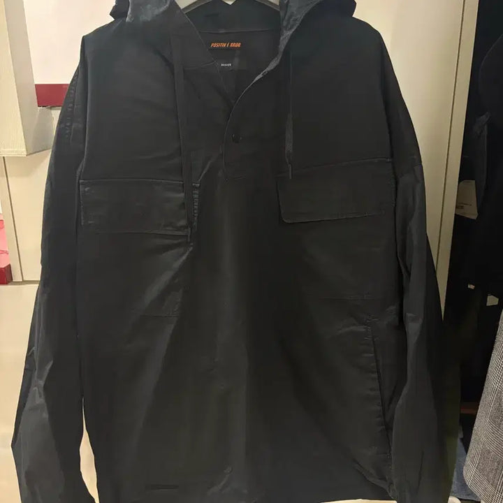 [SOLD OUT] 비이커 포지티브에러 블랙 후드 아노락 자켓