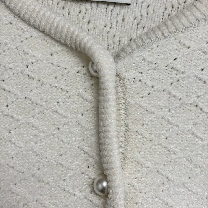 [SOLD OUT] 산드로 진주 아이보리 가디건