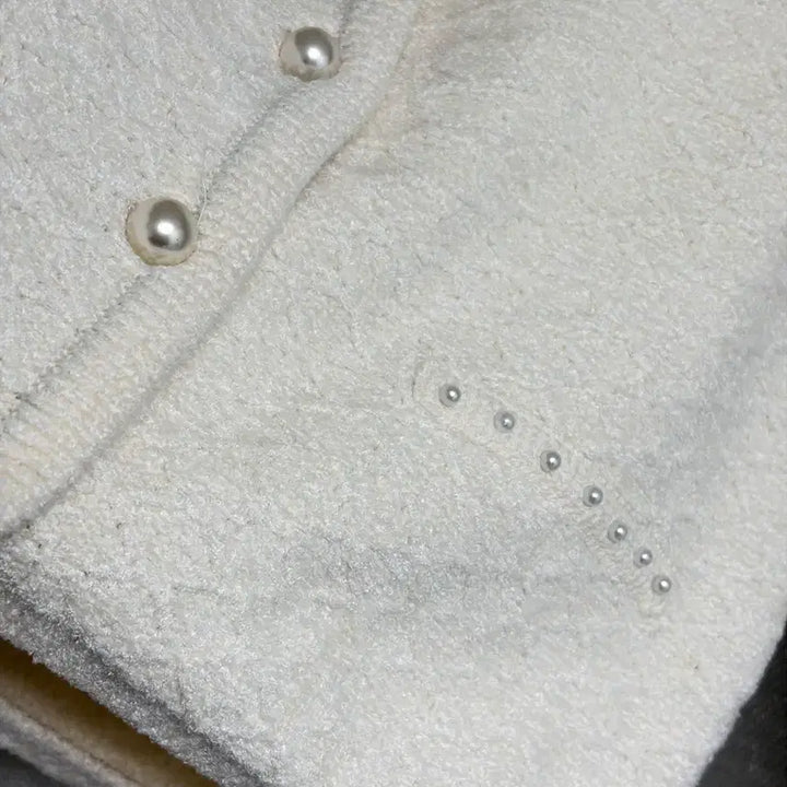 [SOLD OUT] 산드로 진주 아이보리 가디건