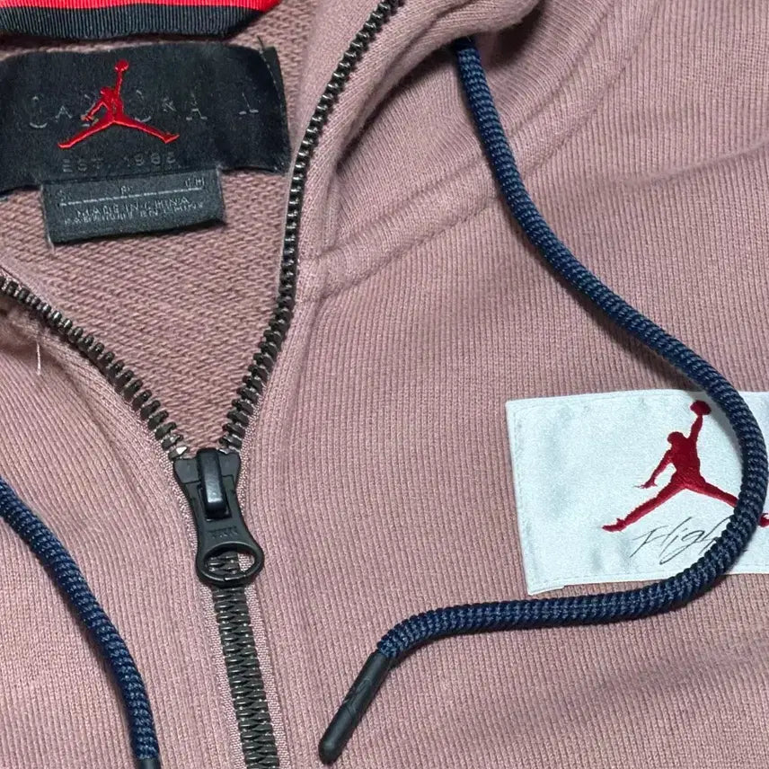 [BUNJANG] Jordan Full-Zip Hoodie Pink / 조던 풀집업 후드 핑크
