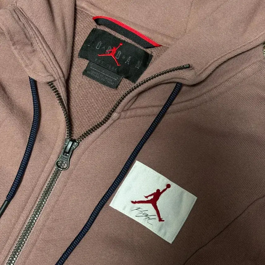 [BUNJANG] Jordan Full-Zip Hoodie Pink / 조던 풀집업 후드 핑크