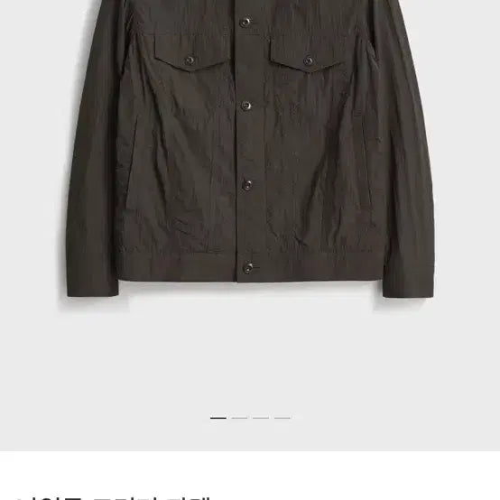 [BUNJANG] Pottery Nylon Trucker Jacket Charcoal / 1) 포터리 나일론 트러커 자켓 차콜