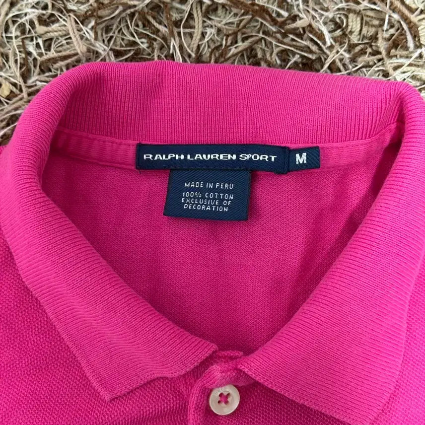 [SOLD OUT] 폴로 랄프로렌 핑크색 카라티 M