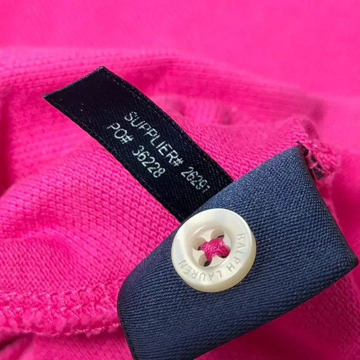 [SOLD OUT] 폴로 랄프로렌 핑크색 카라티 M