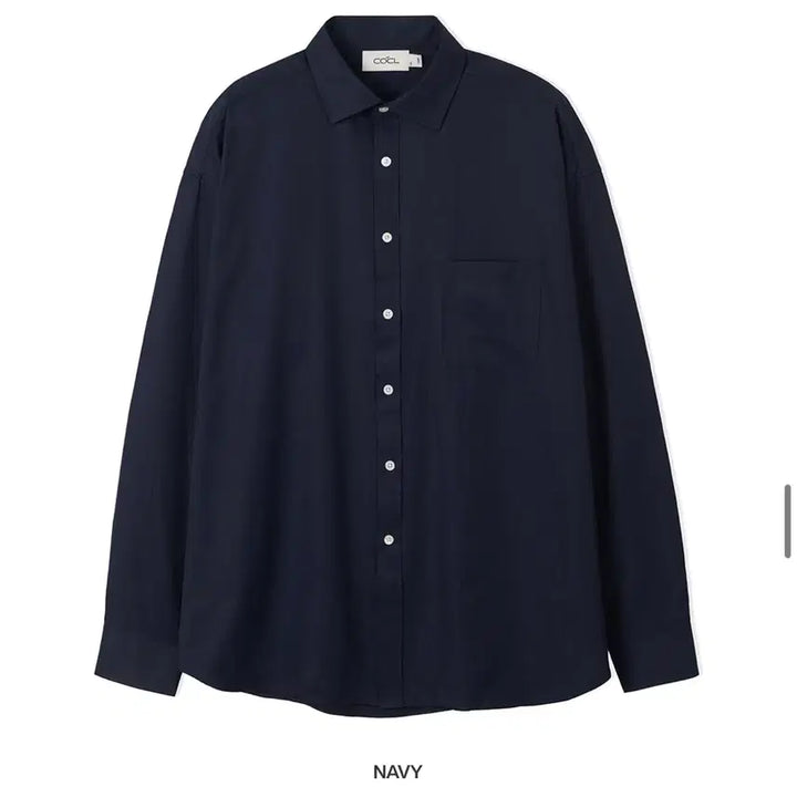 [SOLD OUT] (새상품)(M) 커스텀어클락 헤링본 롱 슬리브 셔츠 NAVY 판매