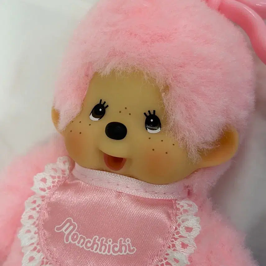 [BUNJANG] Monchhichi Lace Keyring Pink / 몬치치 레이스 키링 핑크
