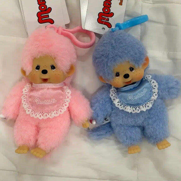 [BUNJANG] Monchhichi Lace Keyring Pink / 몬치치 레이스 키링 핑크