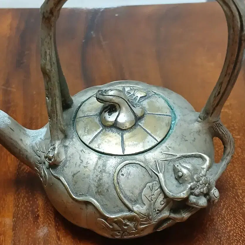 [BUNJANG] Antique Brass Teapot Set / 오래된백동주전자