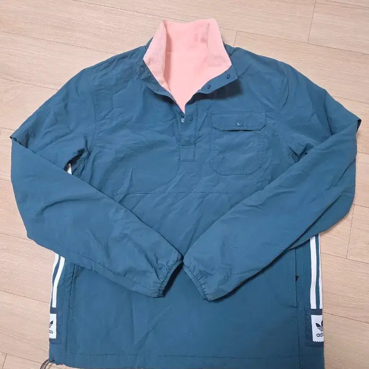 [BUNJANG] Adidas Originals Fleece Lined Anorak Pullover (Reversible) / 아디다스 오리지널스 플리스 라인 아노락 풀오버 (리버시블)