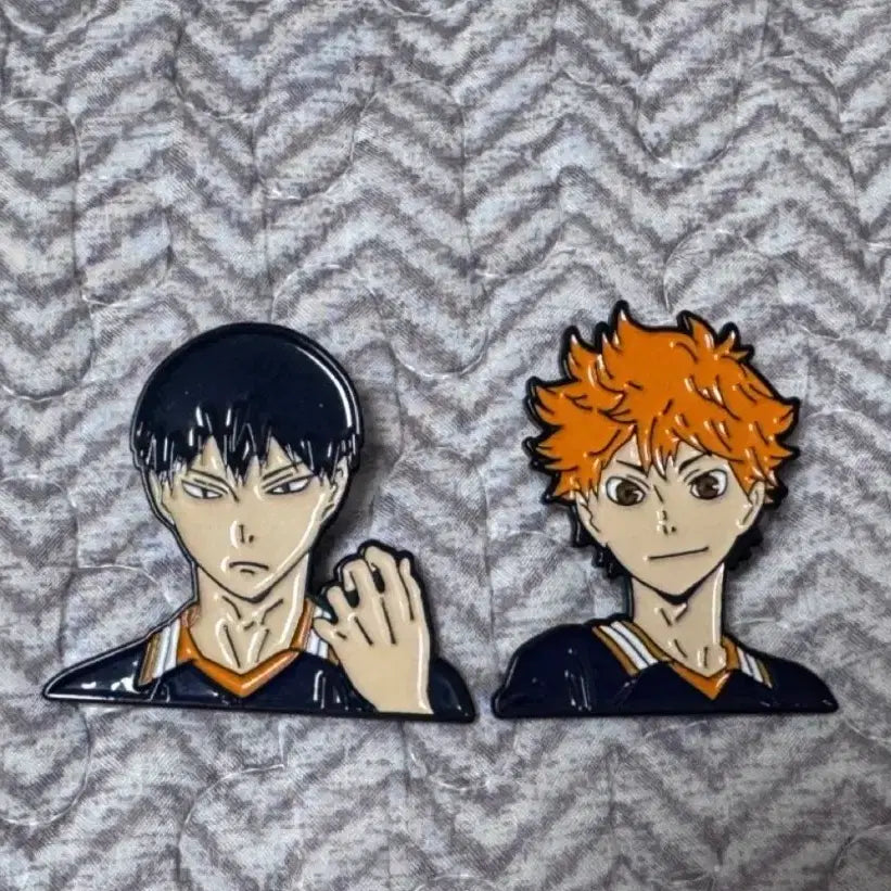 [BUNJANG] Haikyu Kageyama Hinata Badge Bundle Set / 하이큐 카게야마 히나타 뱃지 세트
