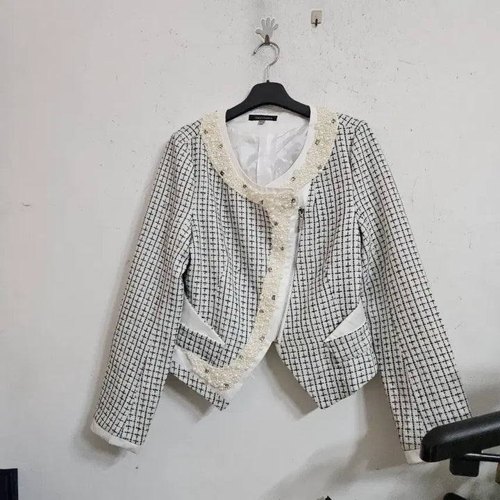 [BUNJANG] Tweed Jacket / 진주 포인트 트위드 자켓